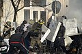 Clashes between radically oriented protesters and internal troops. Ukraine, Kyiv. Events of February 18, 2014