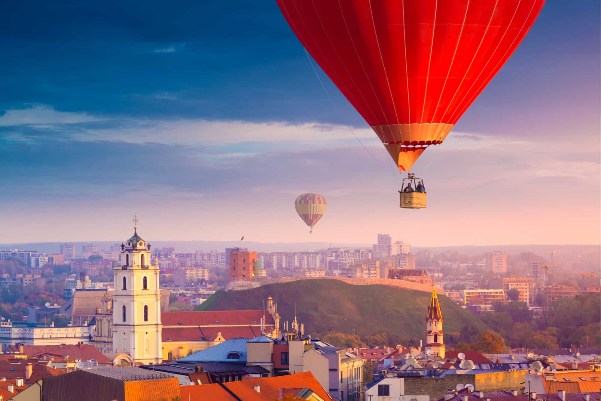 Balloons above Vilnius