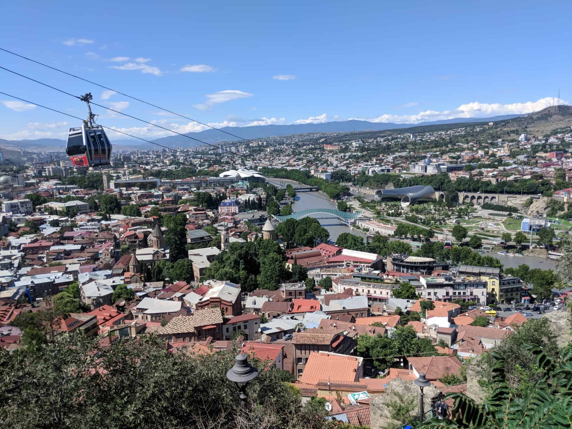 Georgia cablecar view