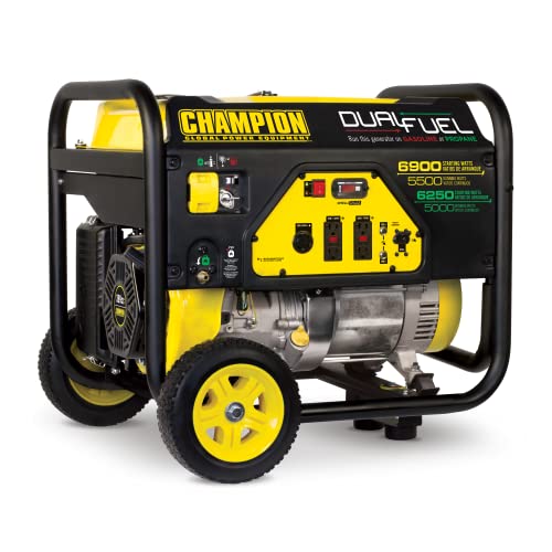 Best Portable Dual Fuel Generator: Champion 4750-Watt Dual Fuel Portable Generator