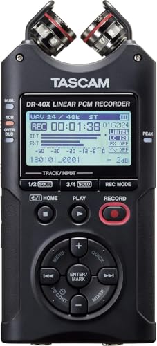 Tascam DR-40X Four-Track Digital Audio Recorder and USB Audio Interface