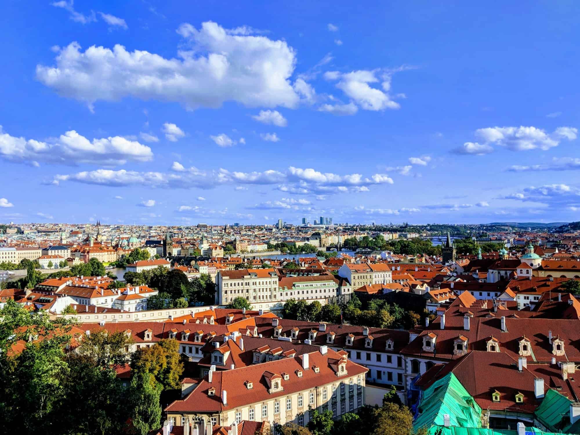 Prague city view